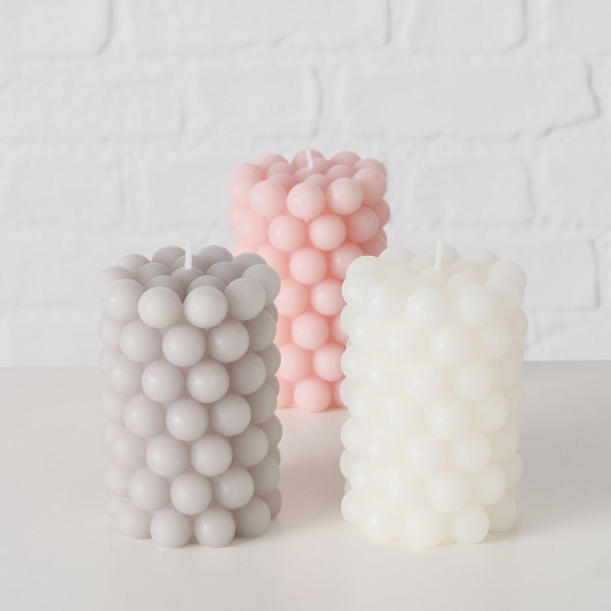 Kerze Pearls, 3-fach sortiert