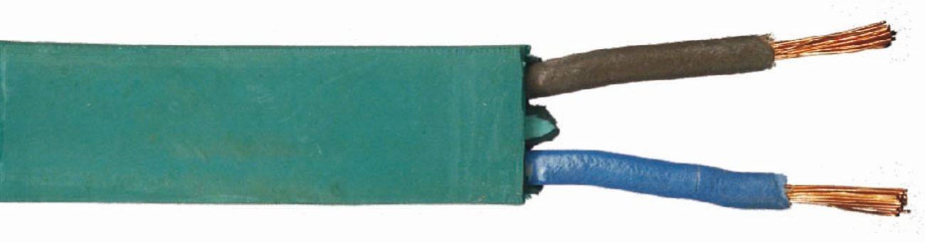 Gummischlauchleitung H05RNH2-F 2×1,5mm² grün