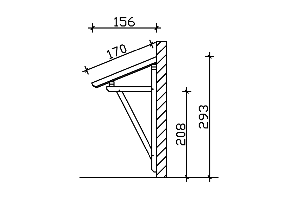 Vordach Paderborn 2 Pultdach