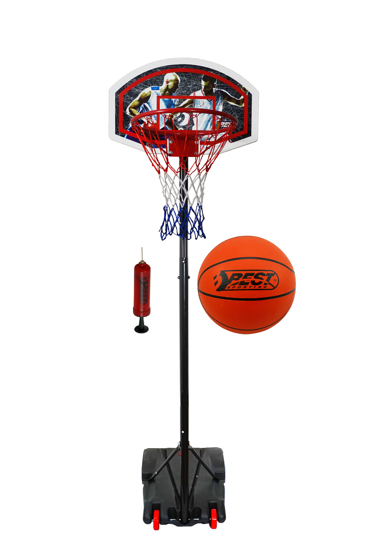BEST Sport Basketballständer 165-205cm Set