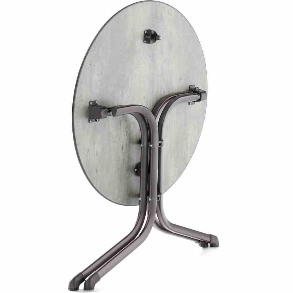 Klapptisch Polytec, Ø 85cm