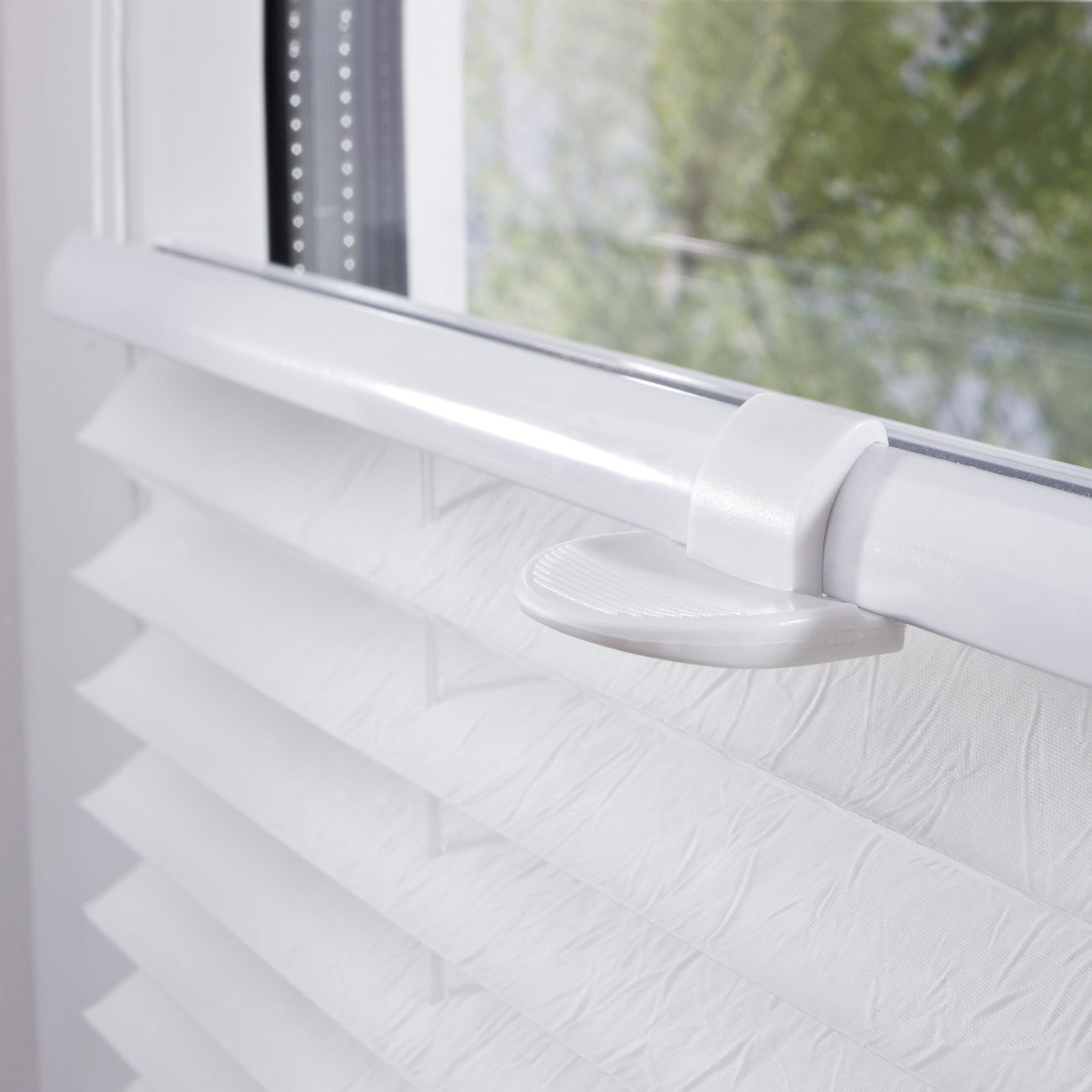 Klemmfix-Plissee verspannt