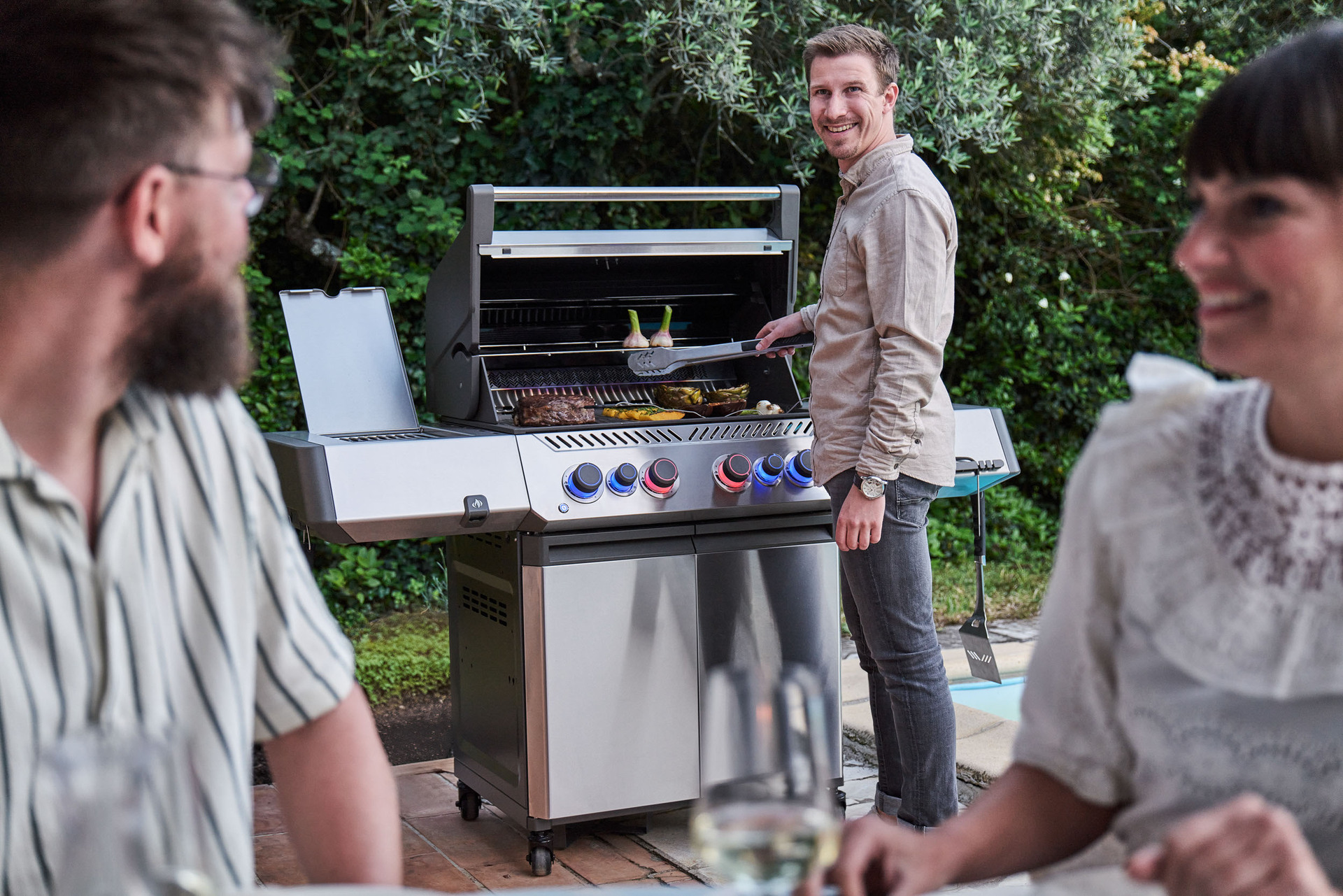 Gasgrill Prestige 500 Connected Edelstahl