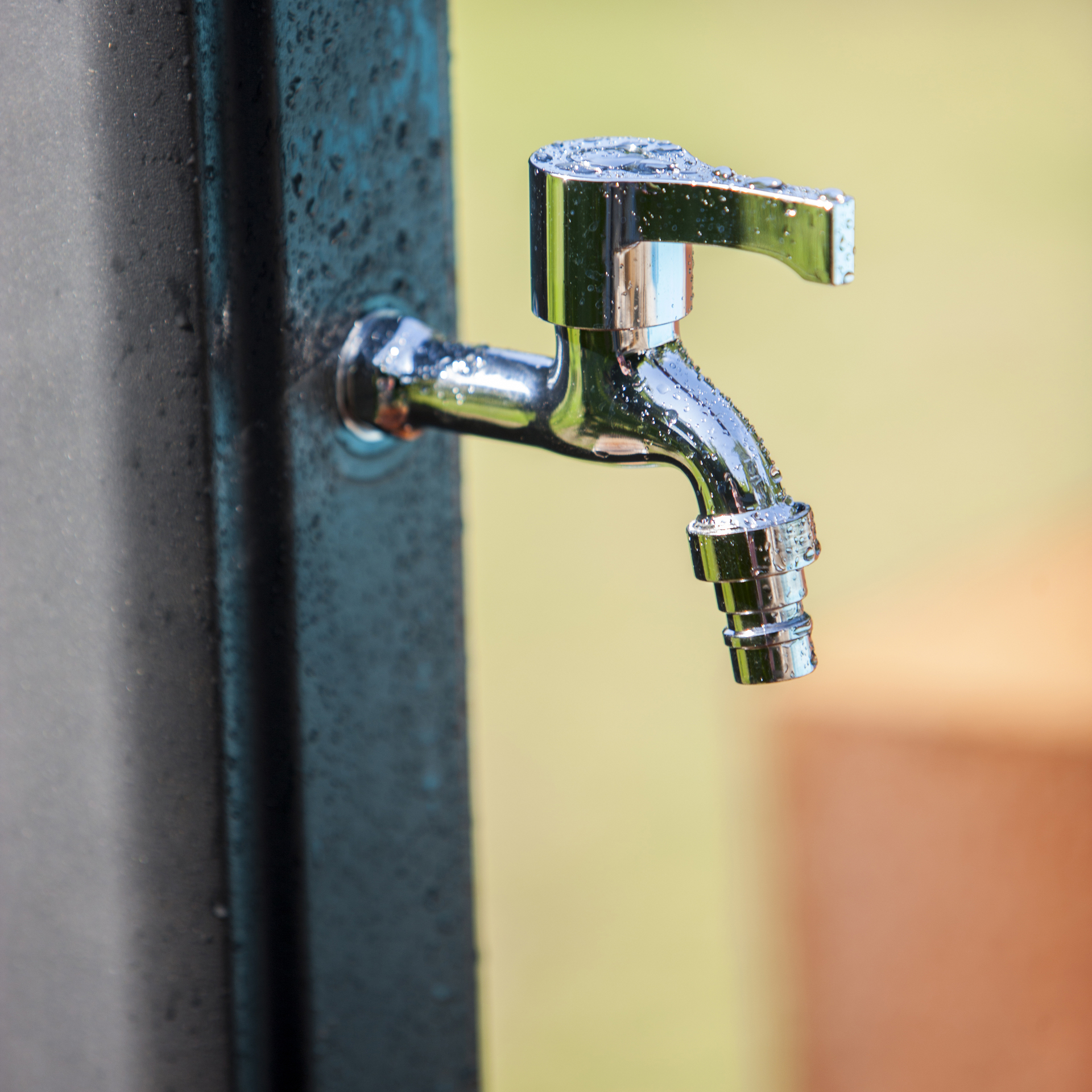 Harz Solardusche mit Fußdusche, 25l, schwarz