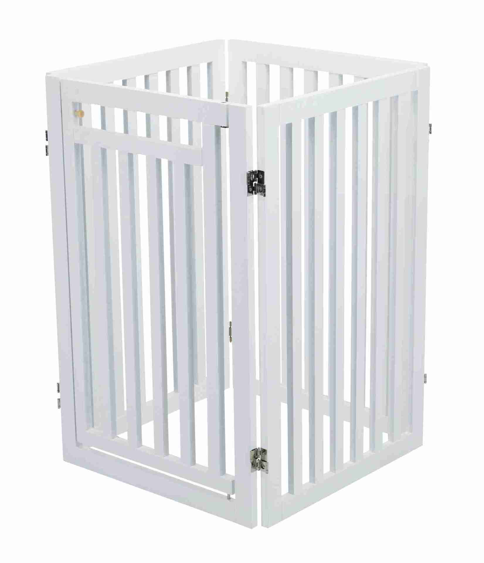 Hunde-Absperrgitter mit Tür, 4-teilig