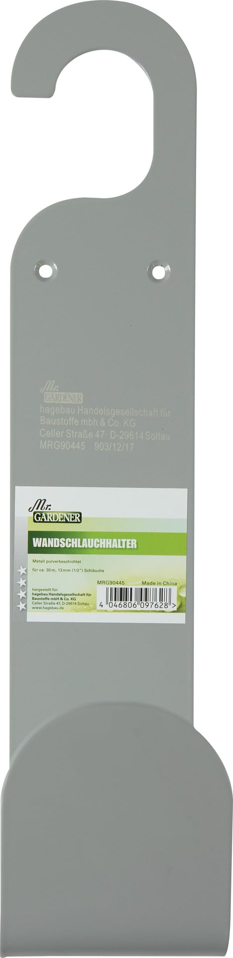 Wandschlauchhalter Metall für Hähne