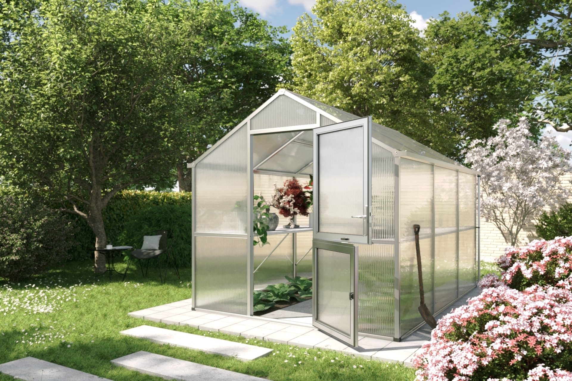 Gewächshaus Iris bei leitermann.de günstig kaufen Gewächshaus Iris