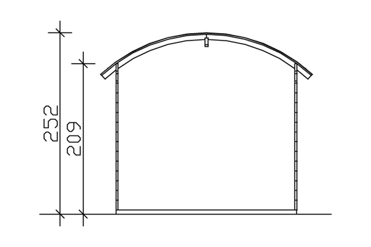 Gartenhaus Delft, 28mm 250 x 250cm bei leitermann.de günstig kaufen Gartenhaus Delft, 28mm 250 x 250cm
