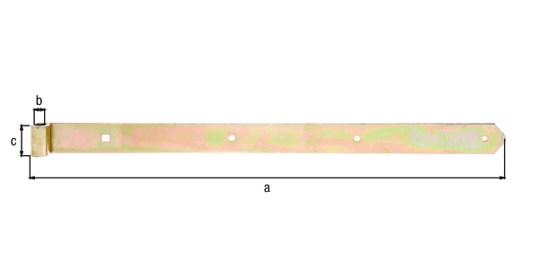 Ladenband gerade Abschluss abgerundet