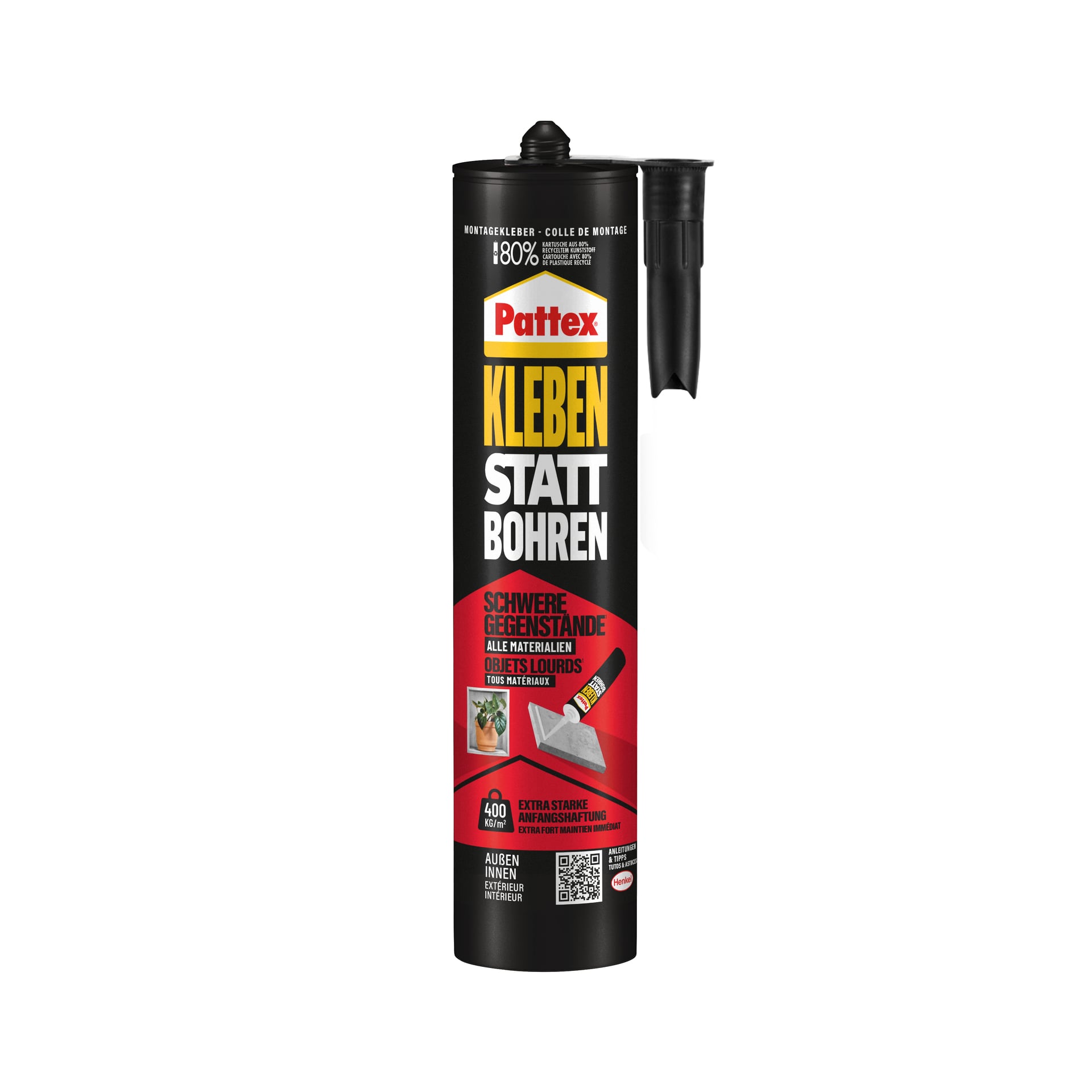 Montagekleber Kleben statt Bohren High Tack, weiß, 440g bei leitermann.de günstig kaufen Montagekleber Kleben statt Bohren High Tack, weiß, 440g