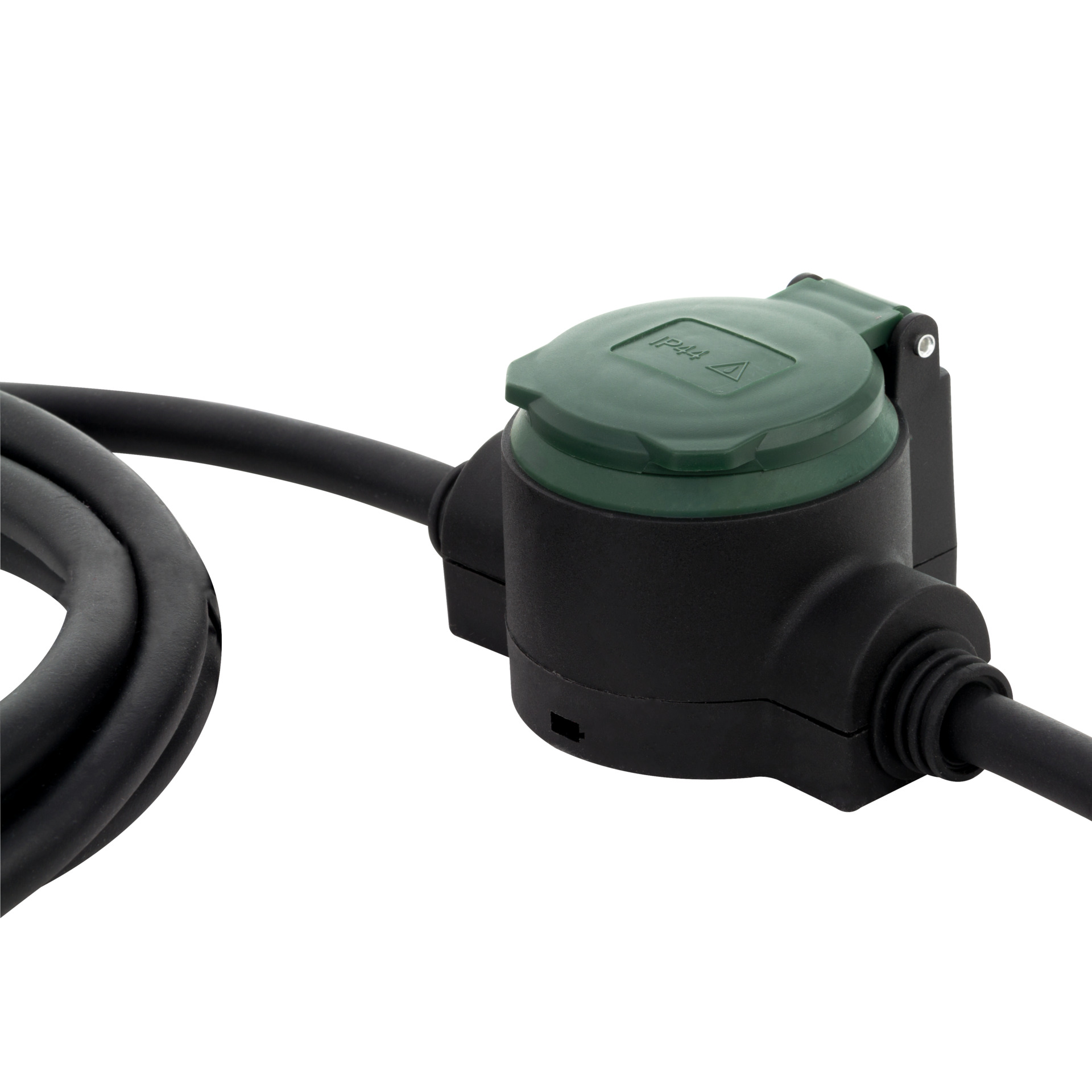 Verlängerung Supraflex IP44 3-fach, 10m, schwarz