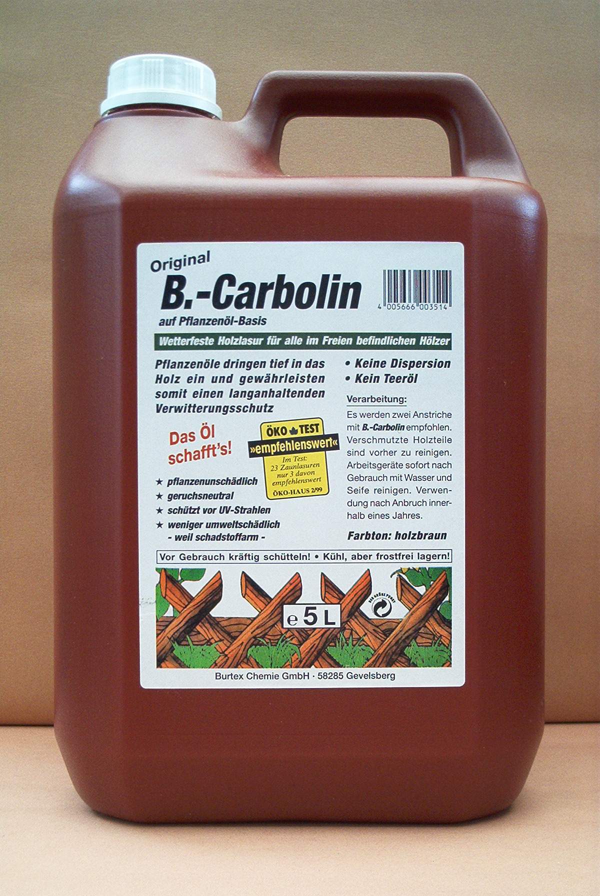 Burtex B.-Carbolin im 5L Kunststoffkanister