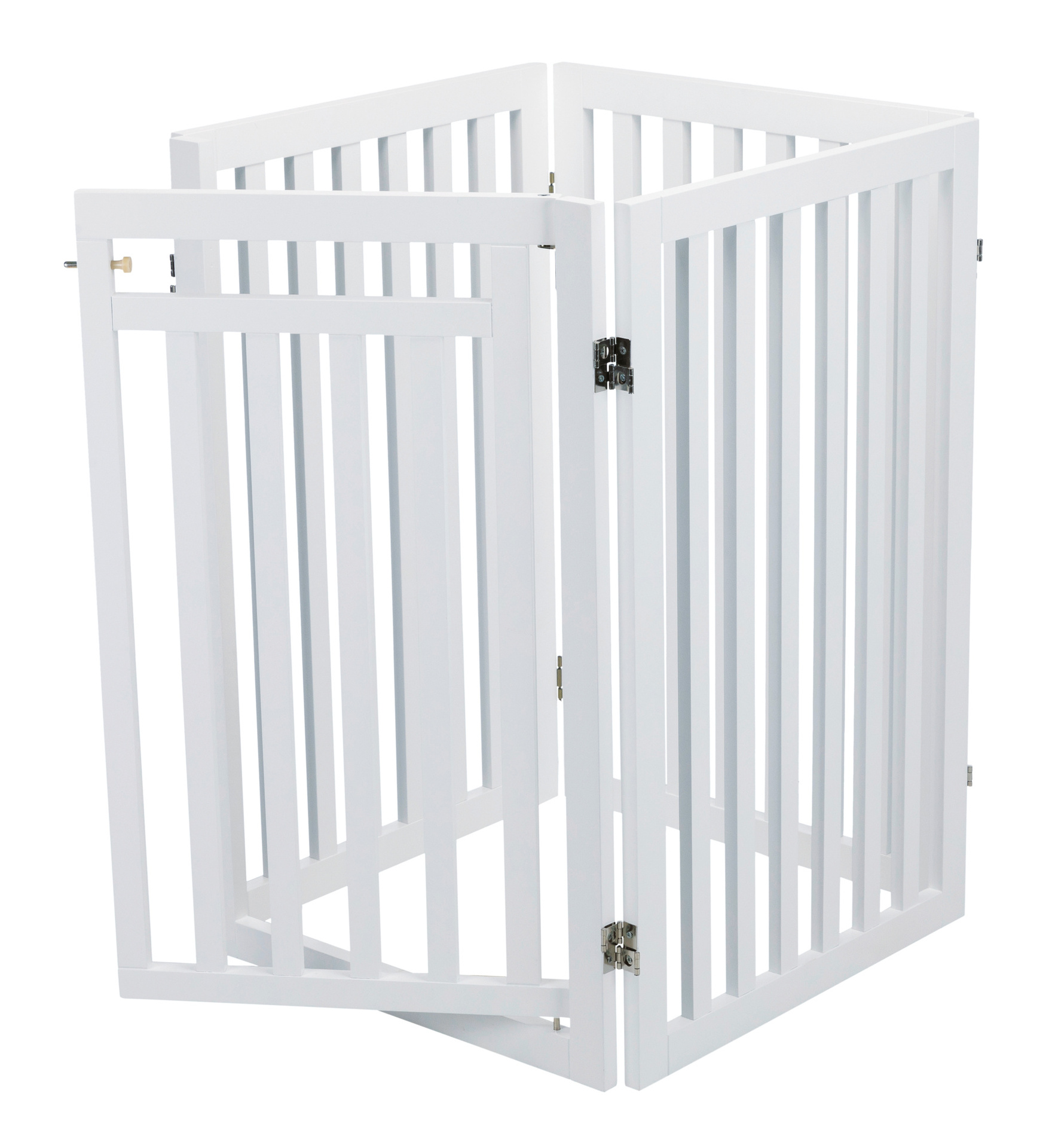 Hunde-Absperrgitter mit Tür, 4-teilig