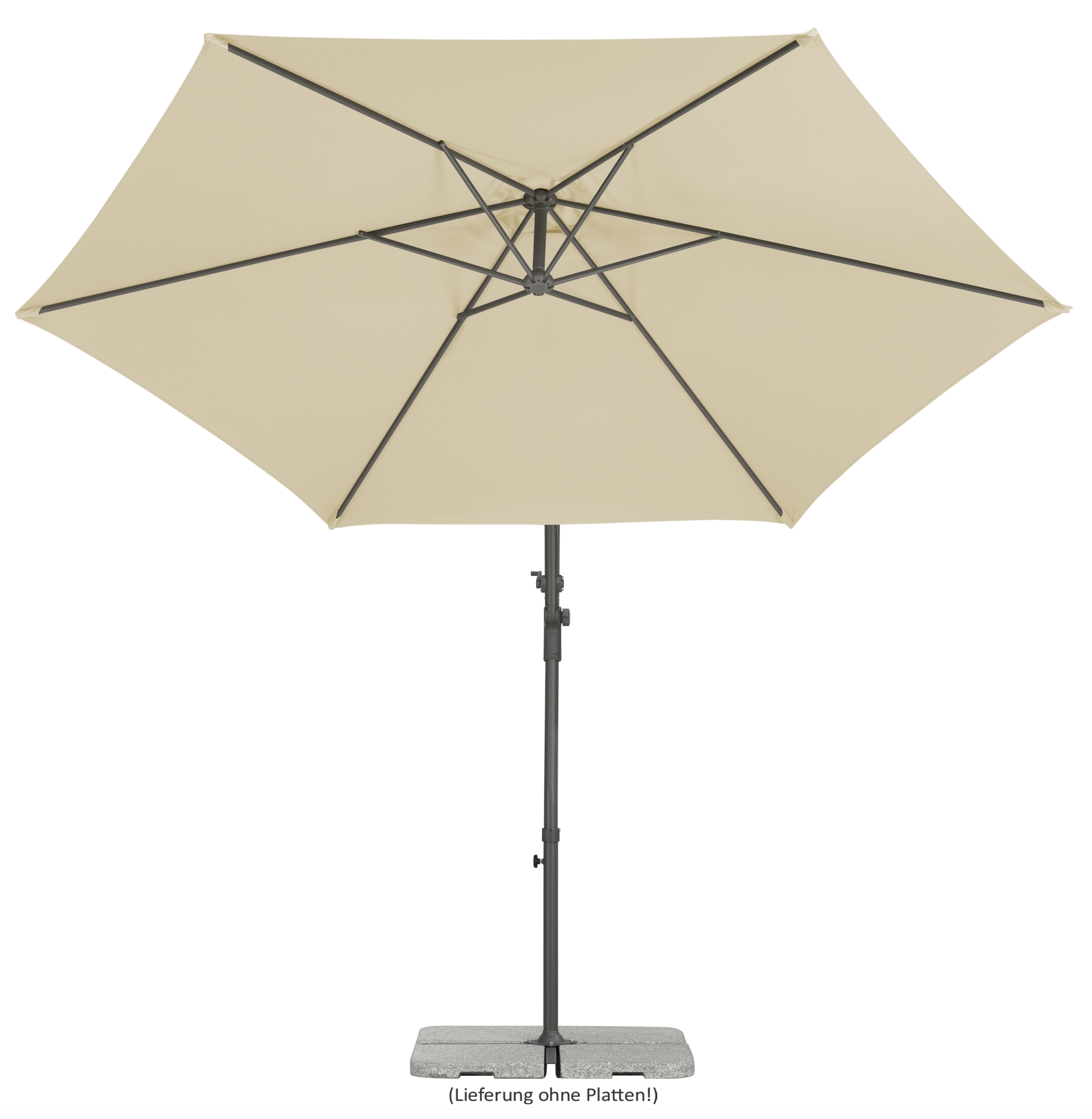 Ampelschirm Genua Ø 300/6cm, sechseckig bei leitermann.de günstig kaufen Ampelschirm Genua Ø 300/6cm, sechseckig