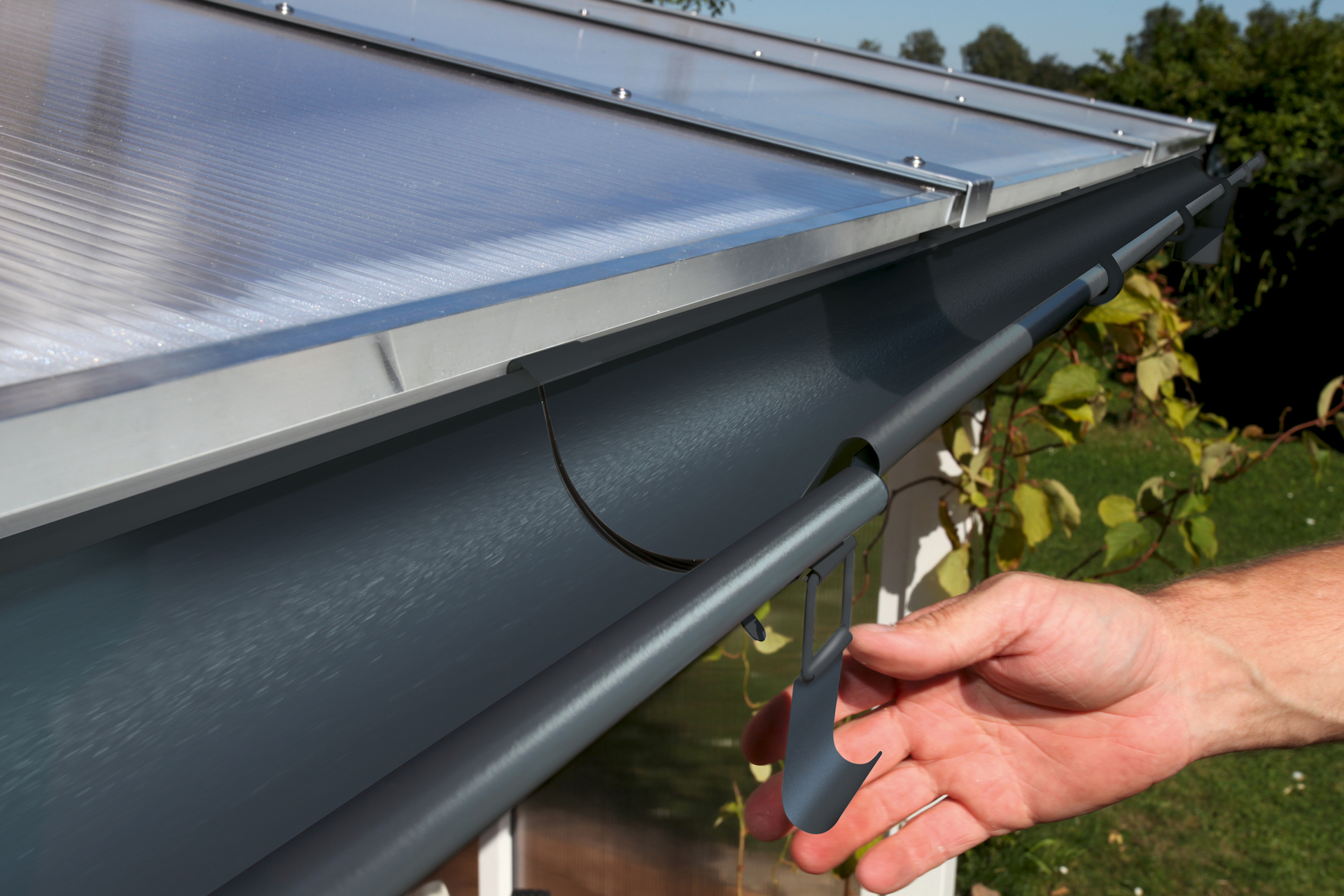 Regenrinnen-Set 648cm (2er-Set), Stahl