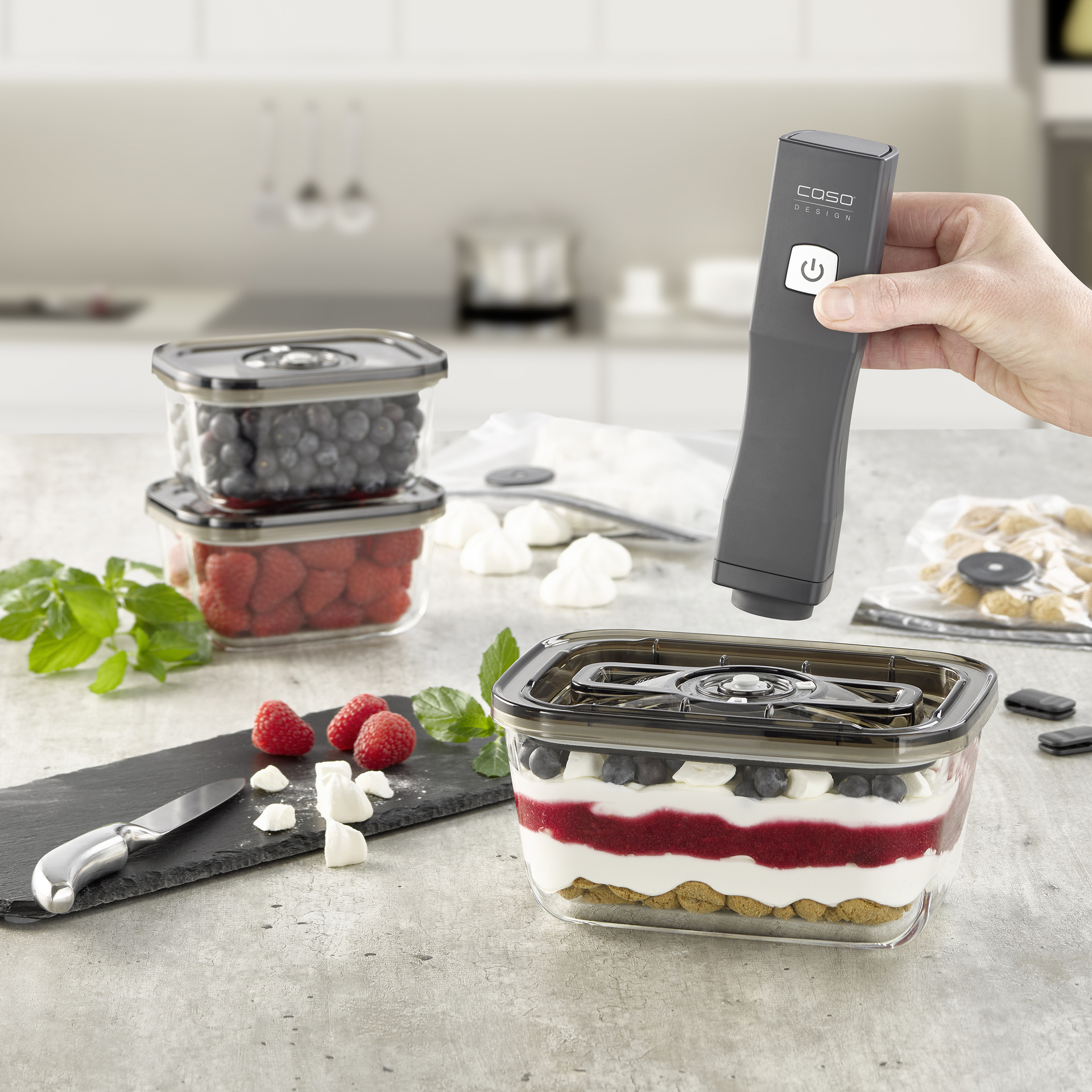 Vakuumierer Vacu OneTouch Eco-Set bei leitermann.de günstig kaufen Vakuumierer Vacu OneTouch Eco-Set