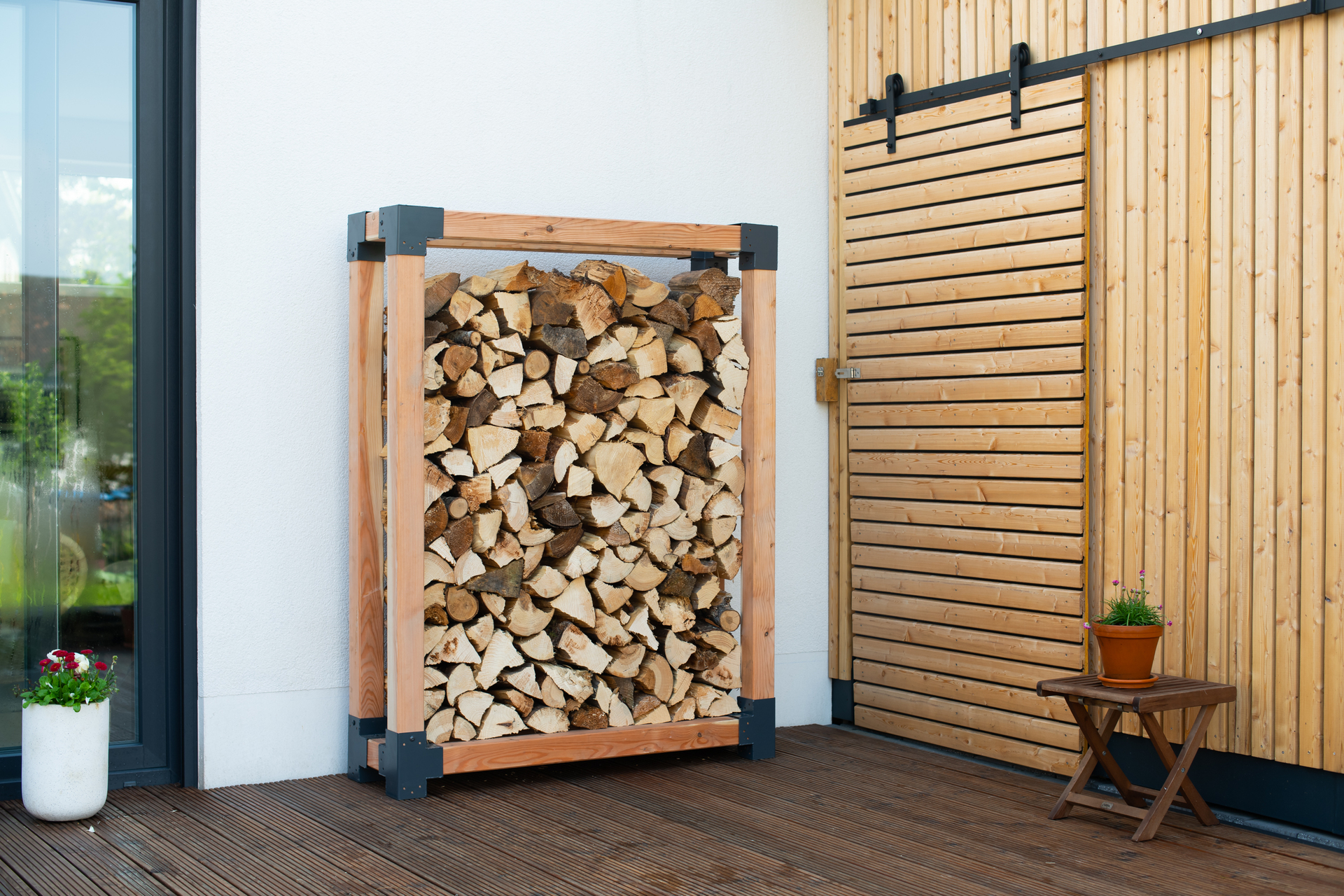 Kaminholzregal Michel bei leitermann.de günstig kaufen Kaminholzregal Michel