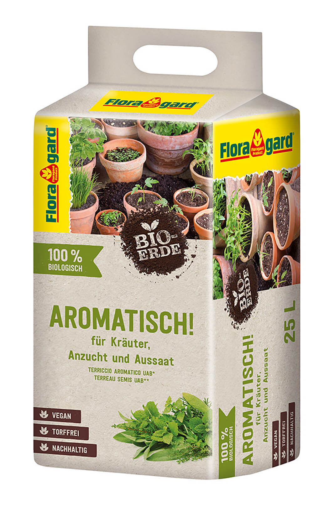 Floragard Vertriebs GmbH Bio-Kräuter- & Aussaaterde Aromatisch