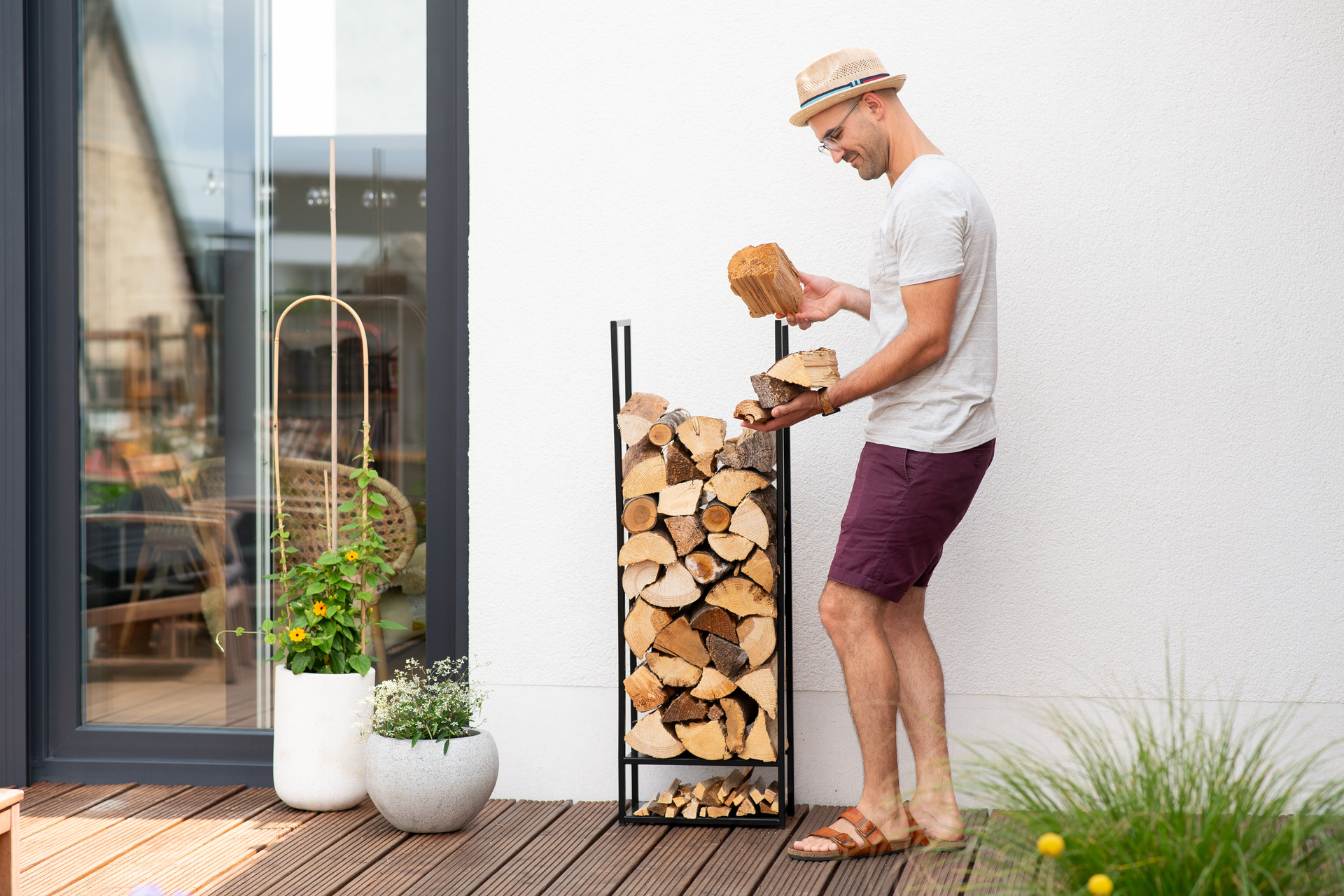 Kaminholzregal Stephan bei leitermann.de günstig kaufen Kaminholzregal Stephan