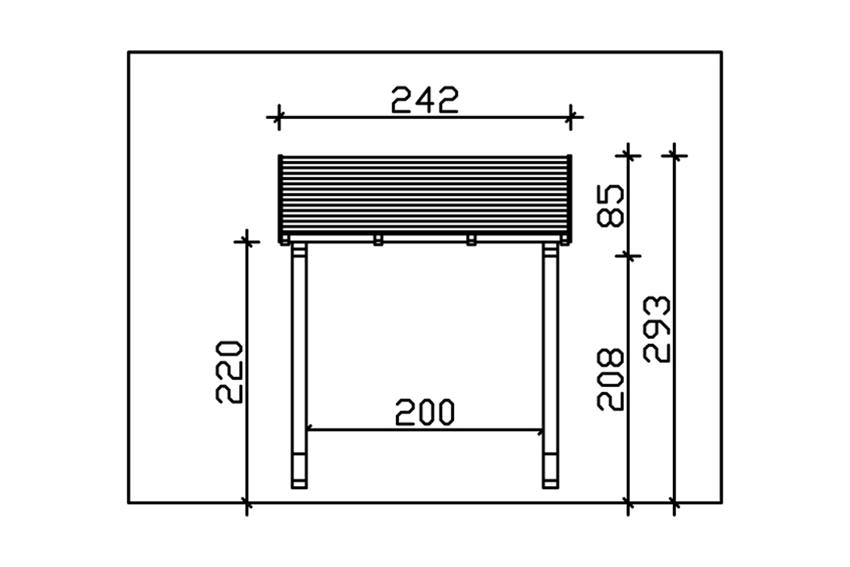 Vordach Paderborn 2 Pultdach bei leitermann.de günstig kaufen Vordach Paderborn 2 Pultdach