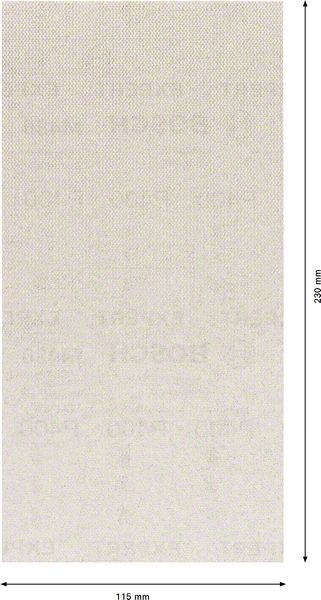 EXPERT M480 Schleifnetz für Schwingschleifer, 115 x 230 mm, G 80, 10-tlg.. Für Exzenterschleifer