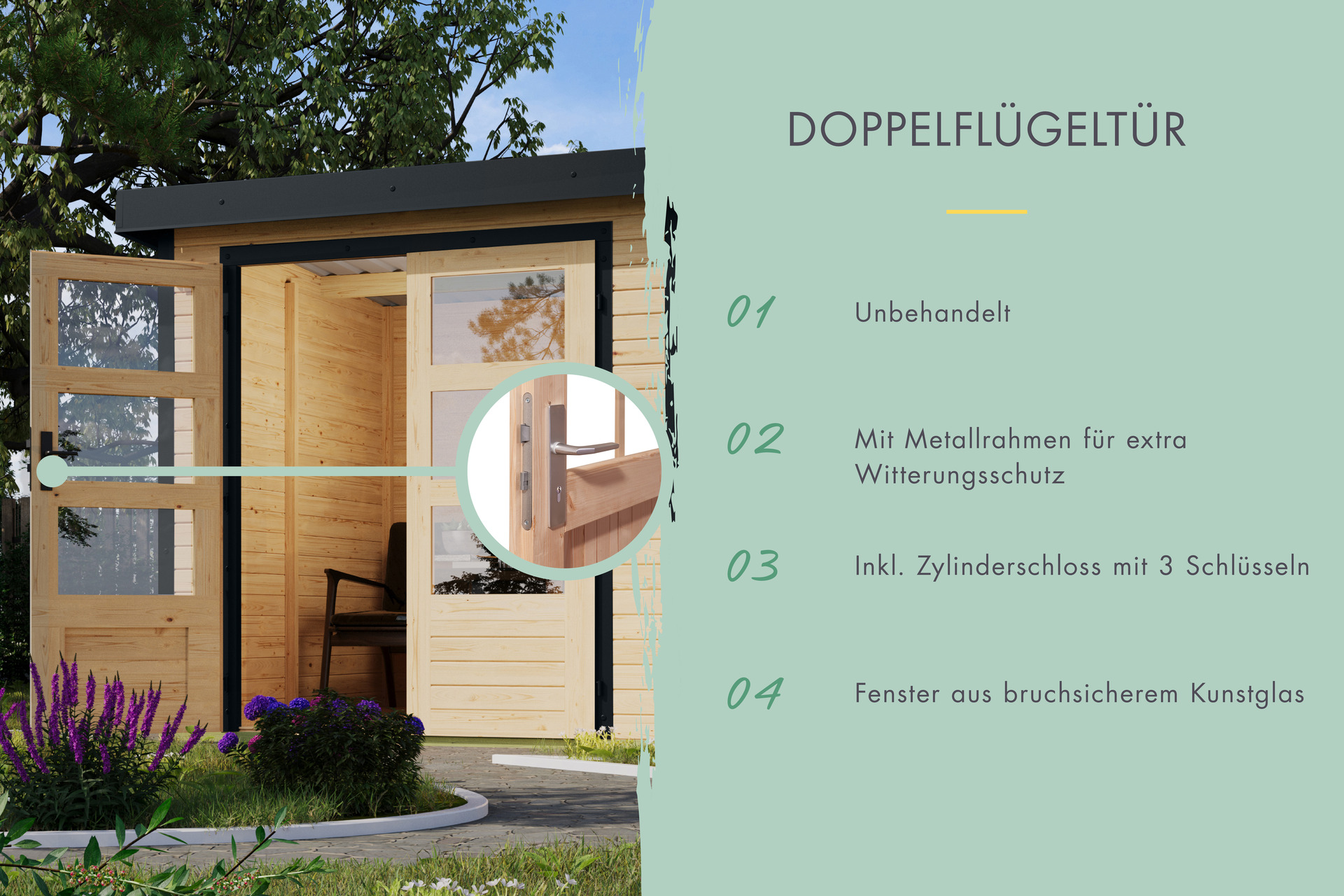Gartenhaus Osterby A SET