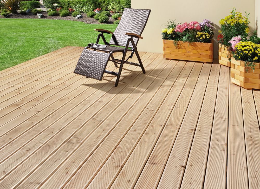 Terrassendiele sib. Lärche, 24x145x3000mm bei leitermann.de günstig kaufen Terrassendiele sib. Lärche, 24x145x3000mm