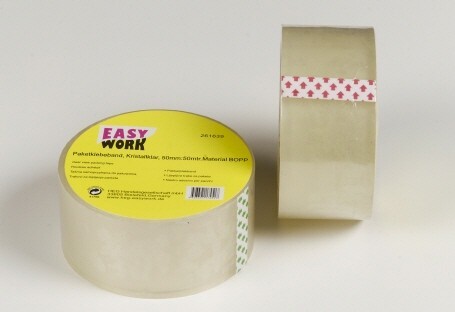 Easy Work Paketklebeband, Kristallklar, 50mm:50m