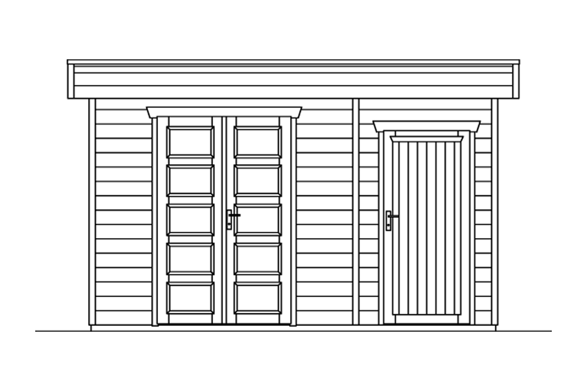 Gartenhaus Venlo 3, 380x250cm