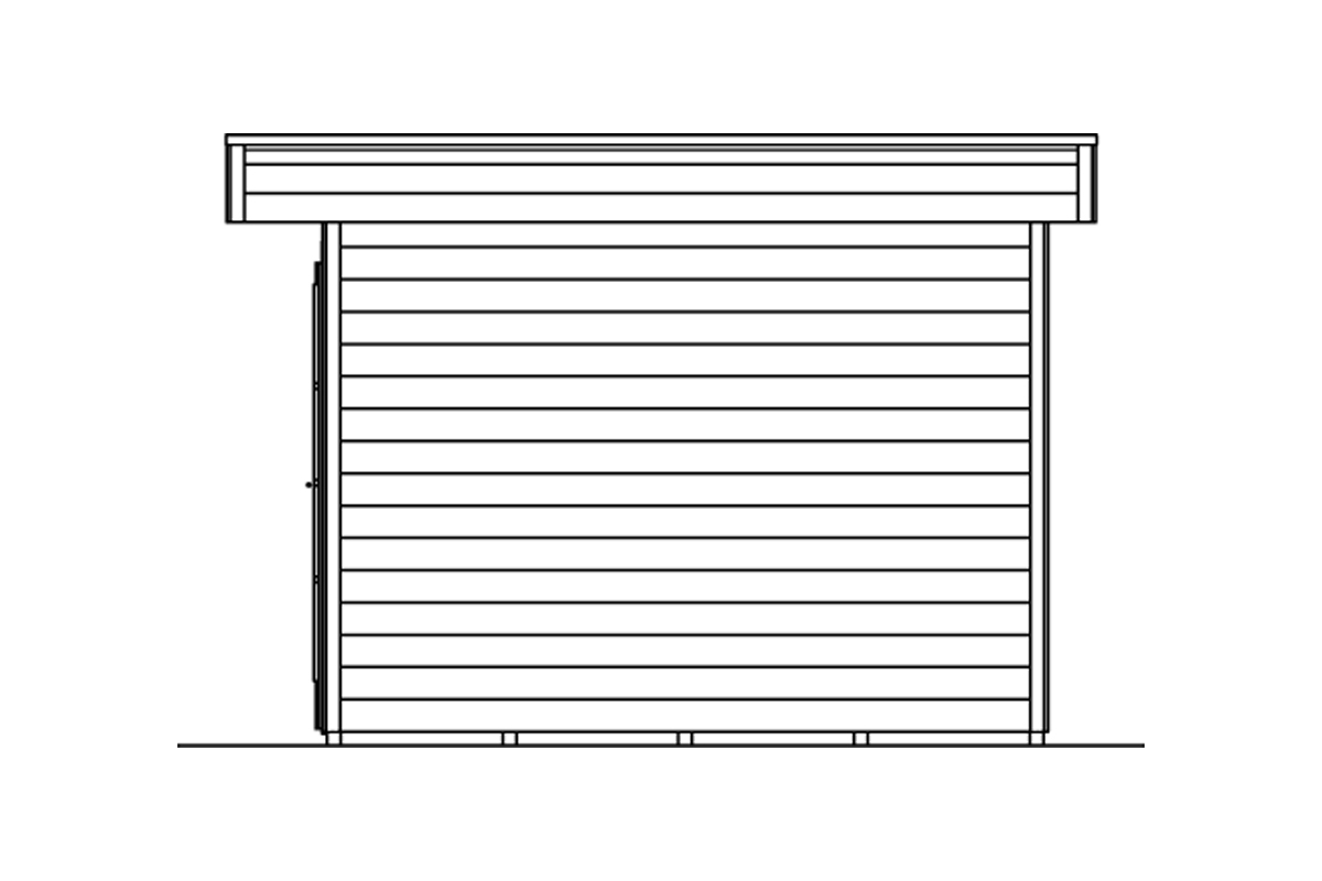 Gartenhaus Breda 1, 28mm 380 x 300cm