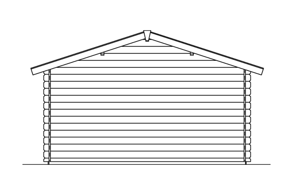 Gartenhaus Alicante mit Abstellraum natur