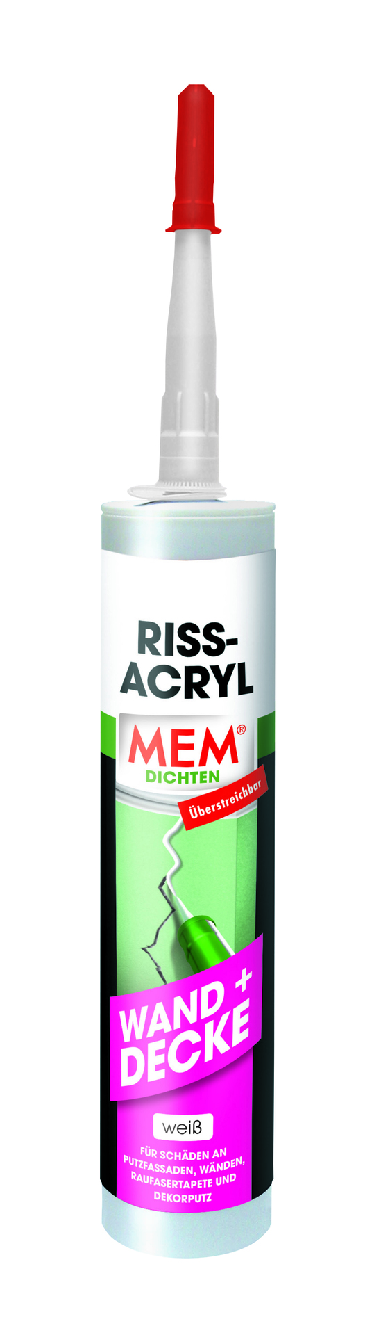 MEM Riss-Acryl weiss 300ml