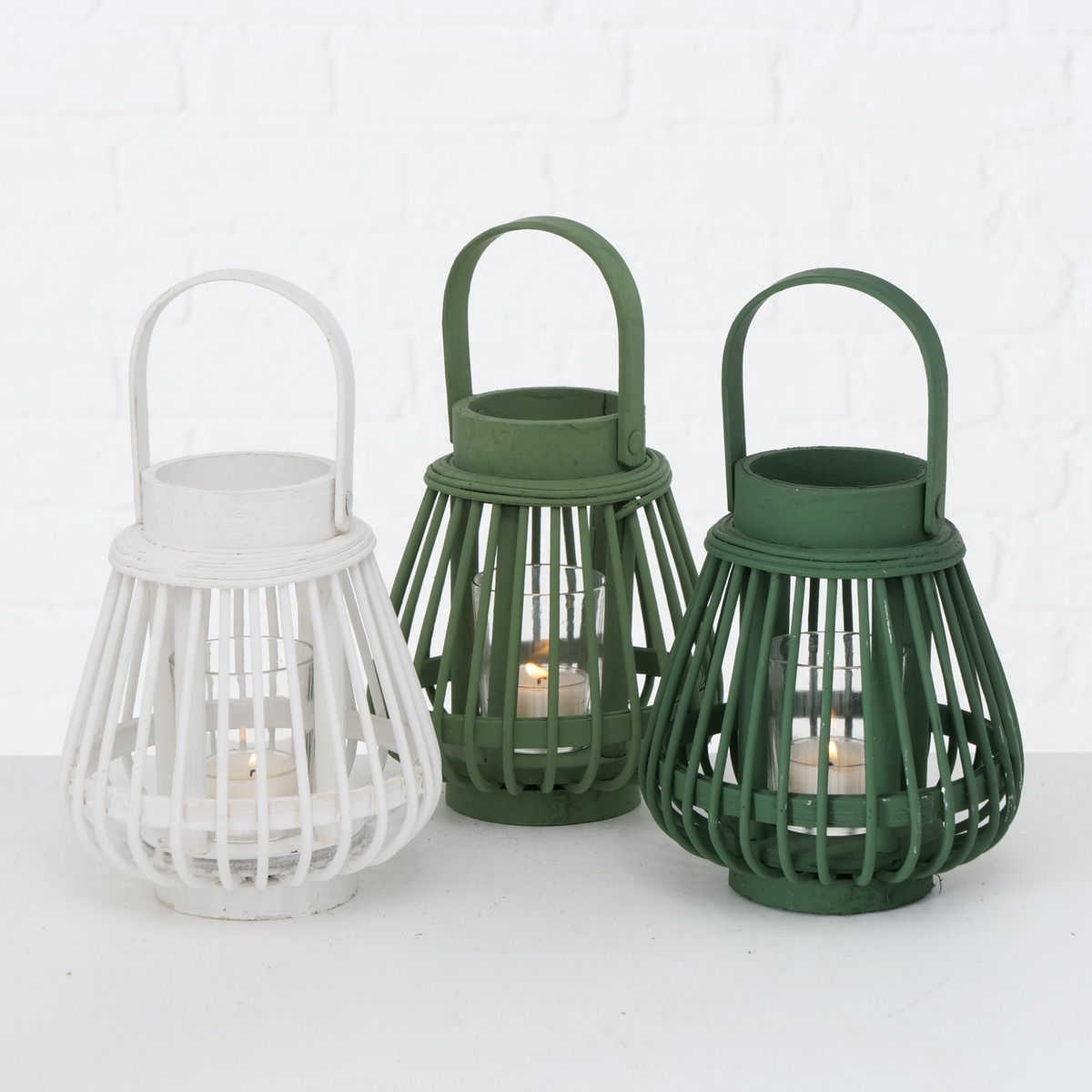 Windlicht Ilvie, Dekor 3-fach sortiert bei leitermann.de günstig kaufen Windlicht Ilvie, Dekor 3-fach sortiert