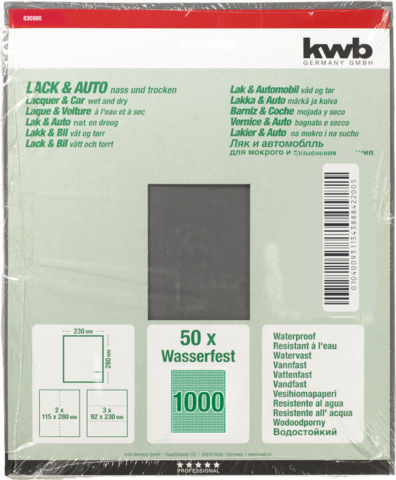 Schleifbogen Wasserfest