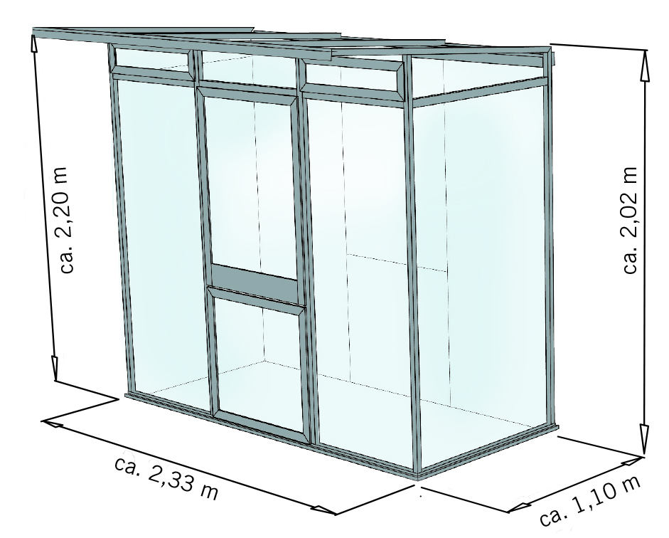 Gewächshaus Linea bei leitermann.de günstig kaufen Gewächshaus Linea