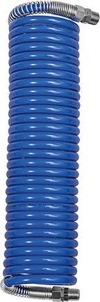 Spiralschlauch PA blau Verschraubung+KnickschutzAG R1/4″ 12x9m