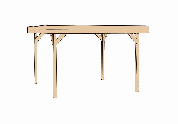 Wandset für Gartenlaube 657