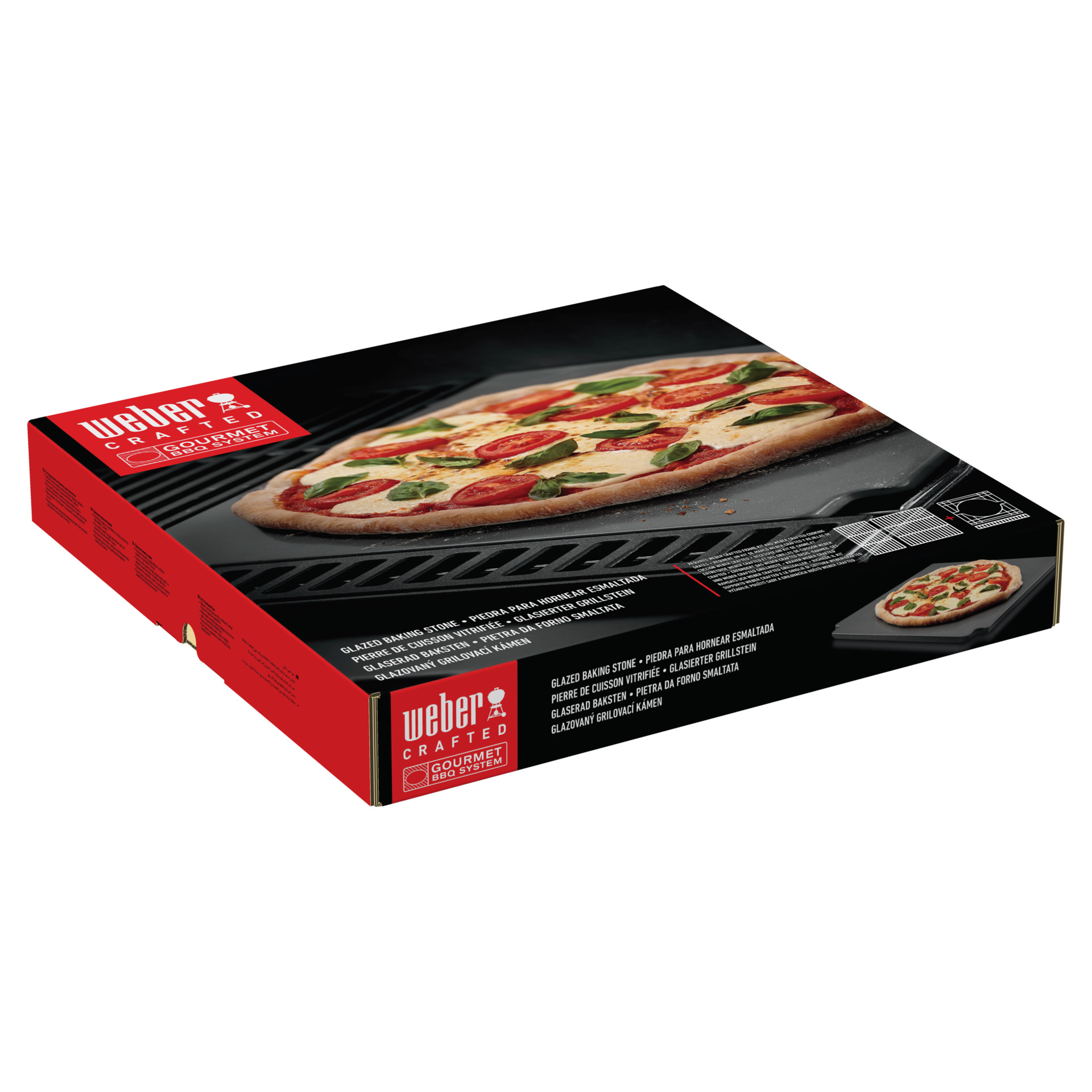 CRAFTED Glasierter Grillstein - Gourmet BBQ System