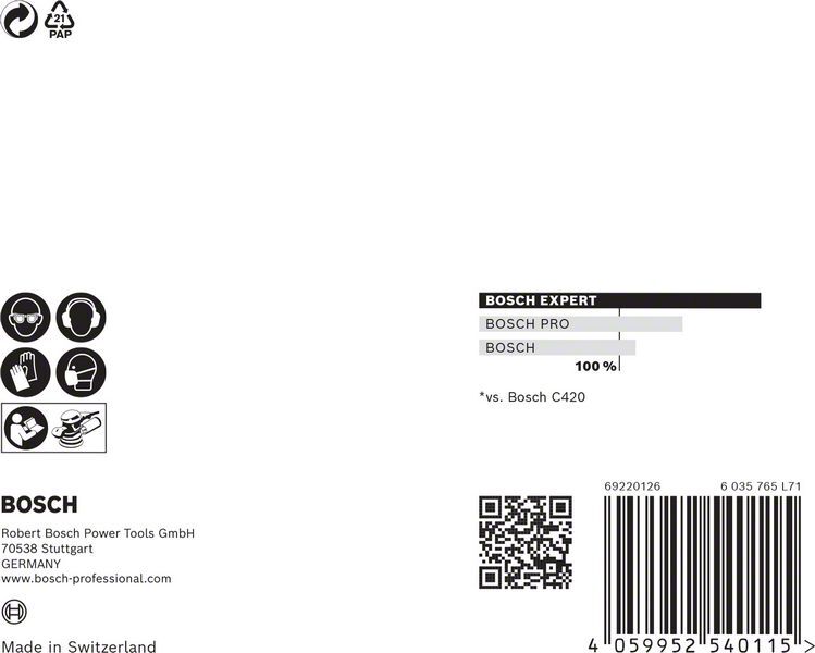 EXPERT M480 Schleifnetz für Exzenterschleifer, 125 mm, G 120, 5 Stück. Für Exzenterschleifer