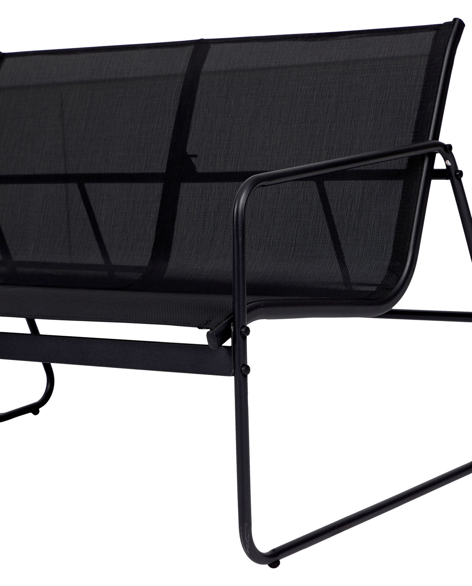 Lounge-Set 4-teilig, schwarz, Metall bei leitermann.de günstig kaufen Lounge-Set 4-teilig, schwarz, Metall