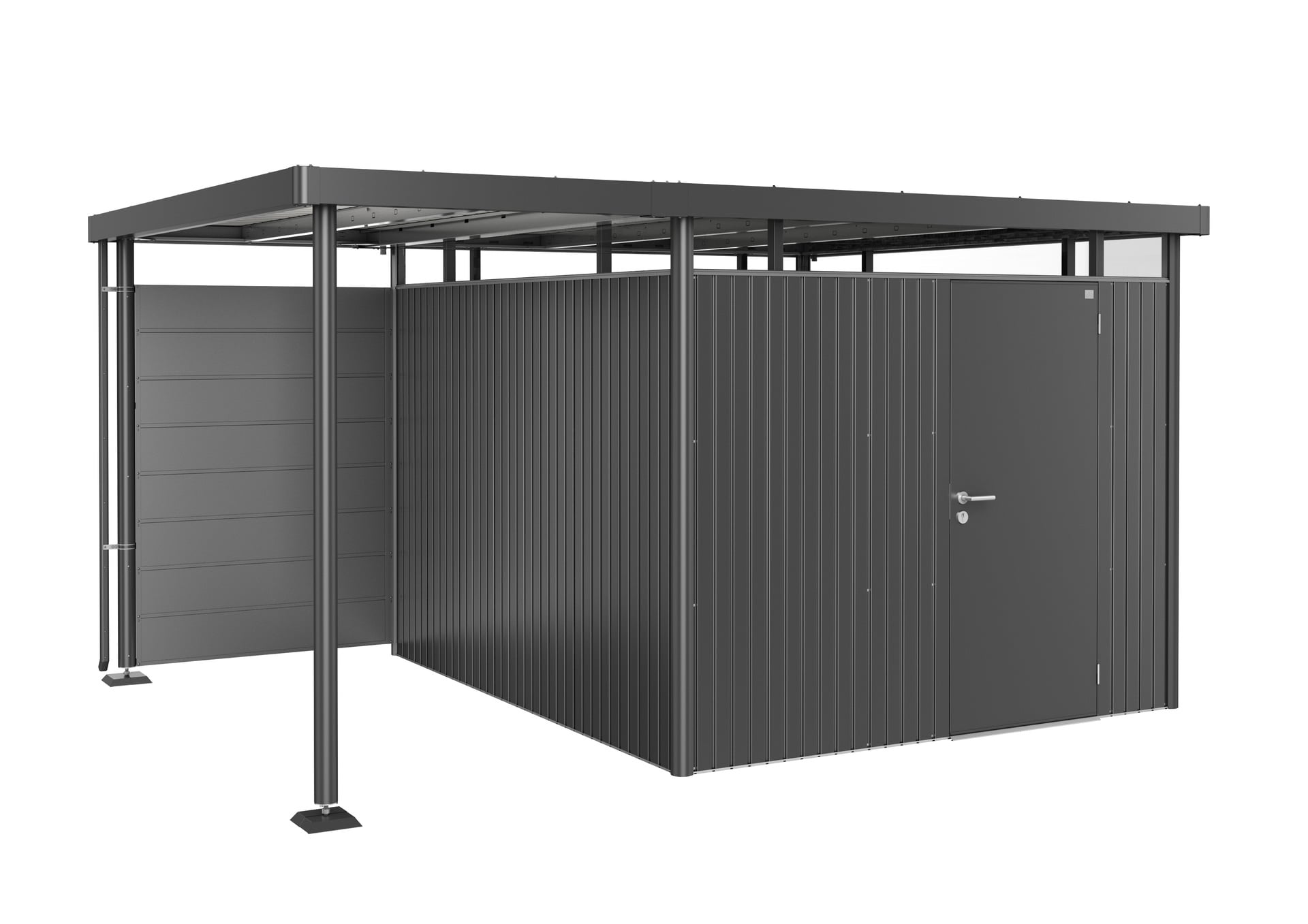 Seitendach zu Gerätehaus HighLine