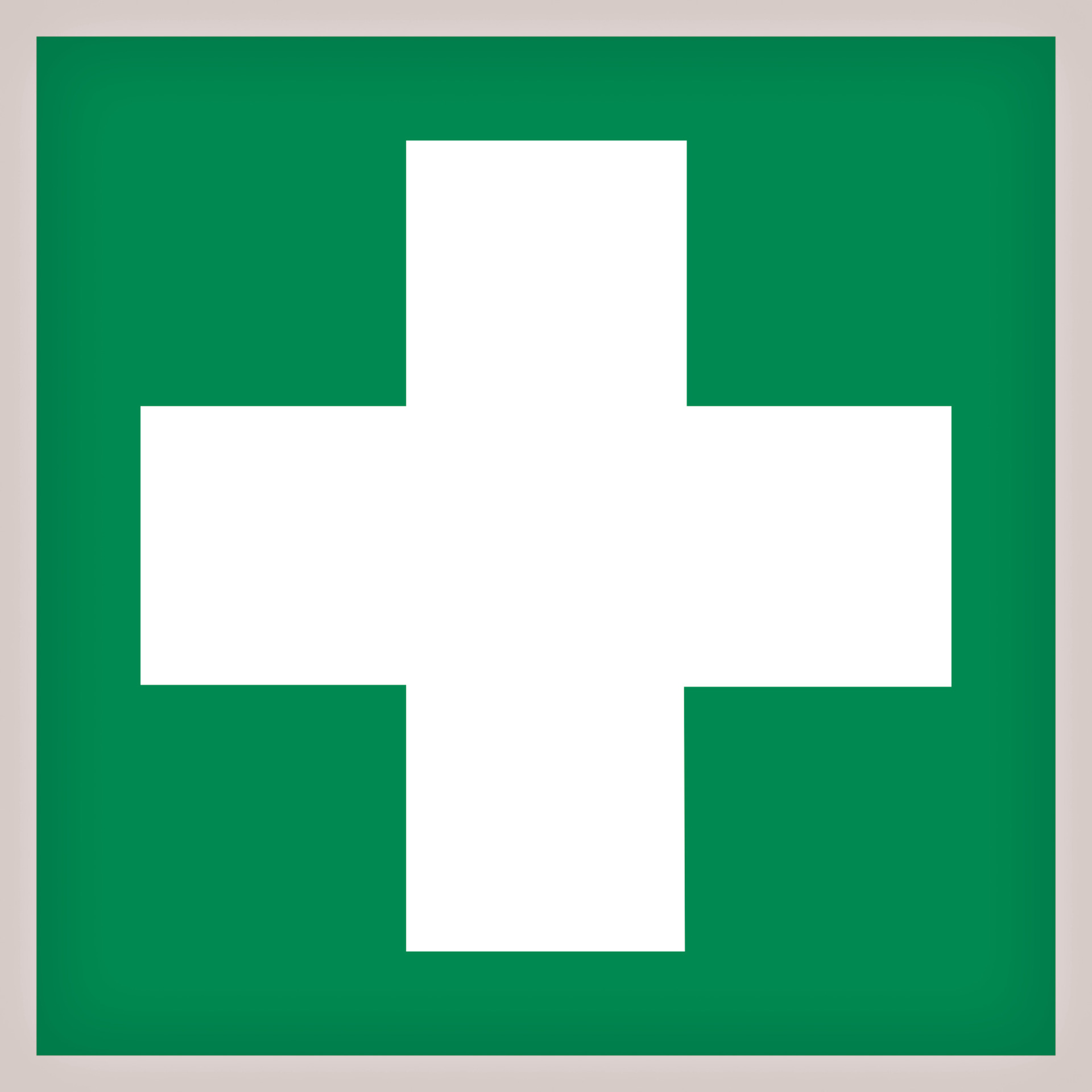 Hinweisschild 150x150mm nachleuchtend