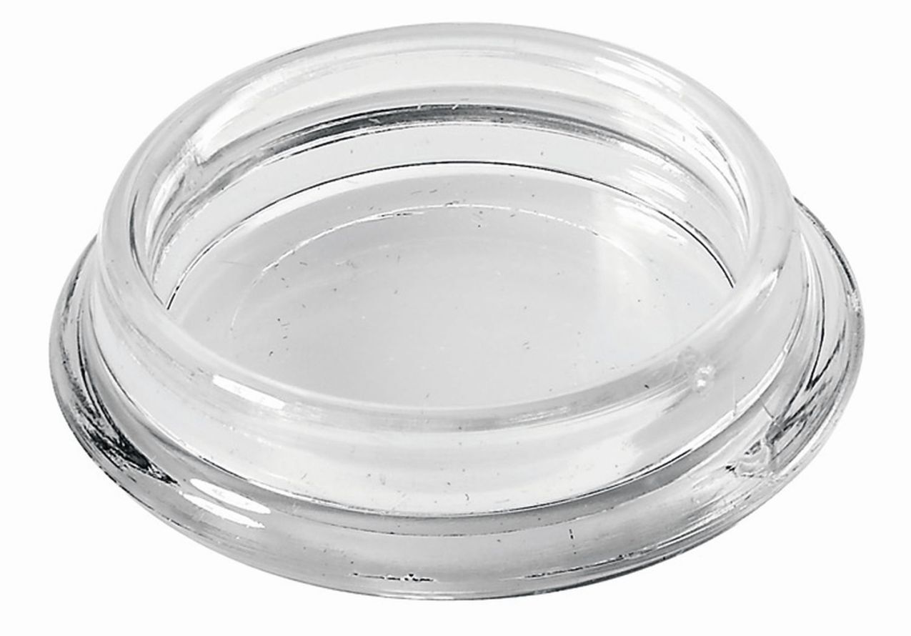 Möbeluntersetzer rund, Ø 30 / 42 mm Kunststoff glasklar
