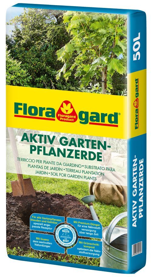 Floragard Gartenpflanzenerde Aktiv 50L bei leitermann.de günstig kaufen Floragard Gartenpflanzenerde Aktiv 50L