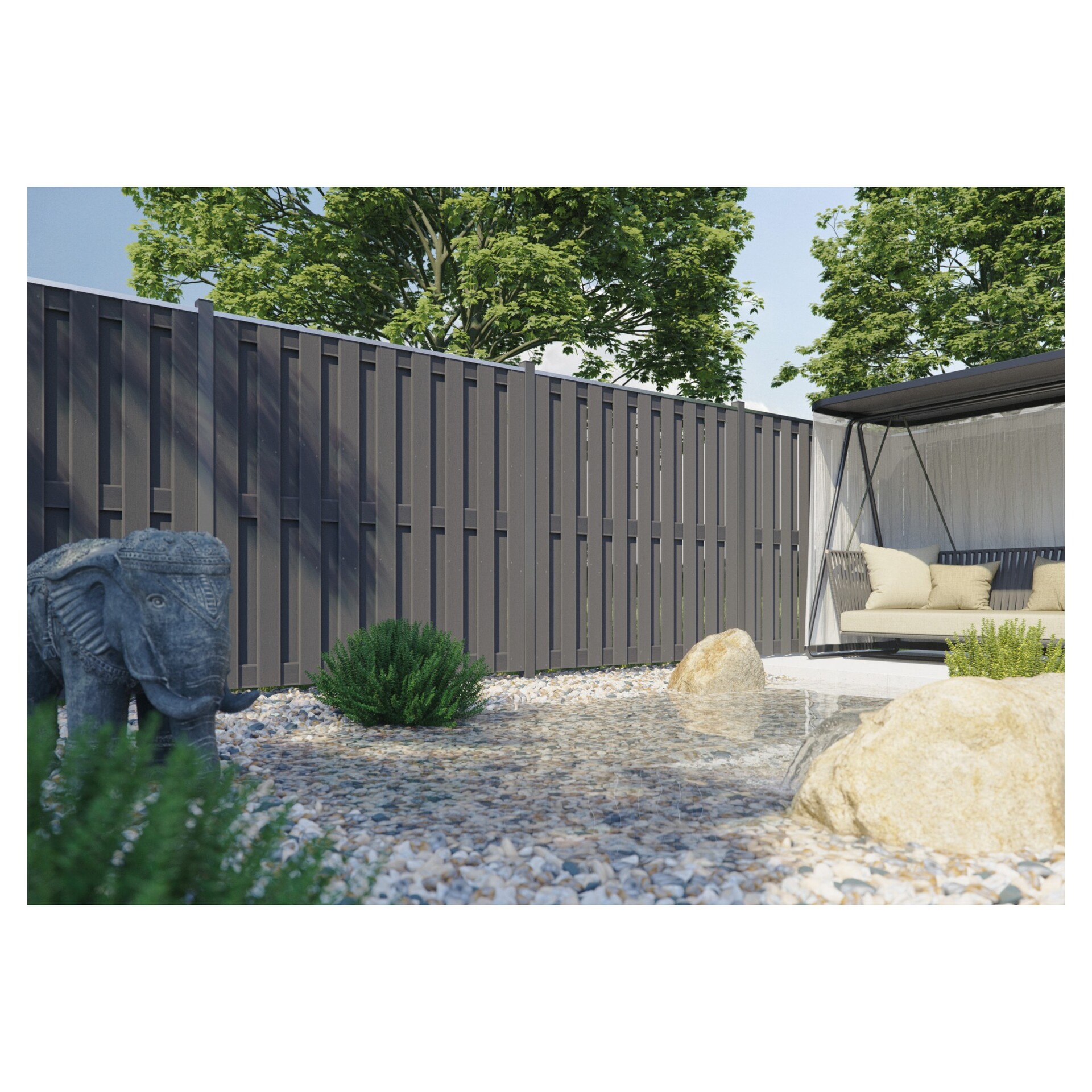 SHANGHAI-Serie WPC-Bretterzaun