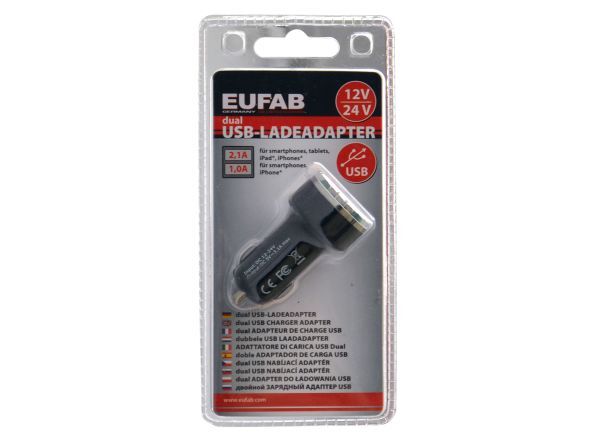 Dual USB Ladeadapter 12V und 24V bei leitermann.de günstig kaufen Dual USB Ladeadapter 12V und 24V