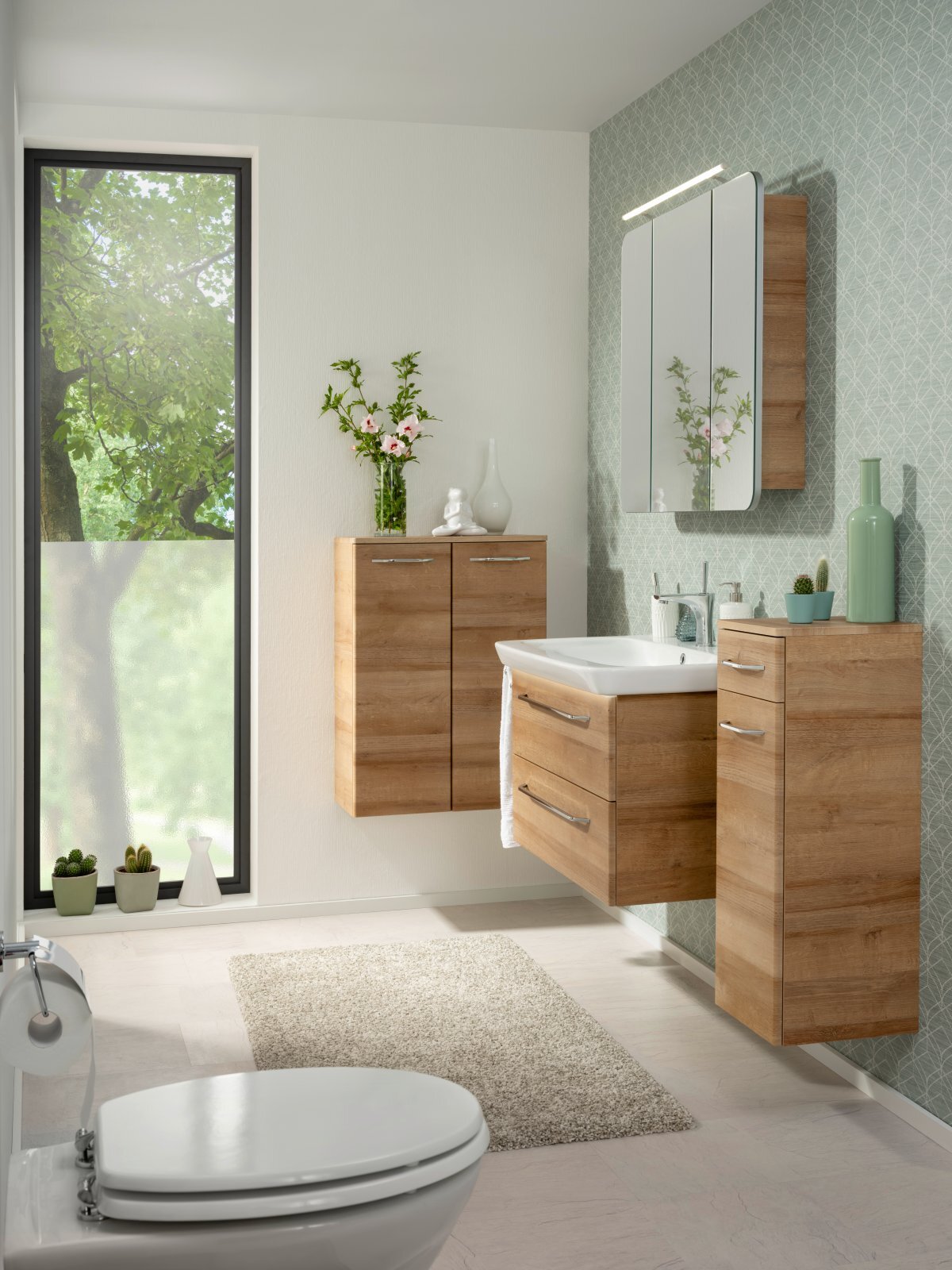 MILANO Doppel-Midischrank 60,5x83x32cm, 2Türen