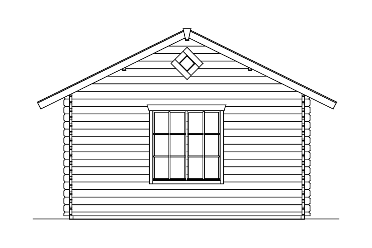 Gartenhaus Esbjerg 1, 45mm 380 x 520cm natur