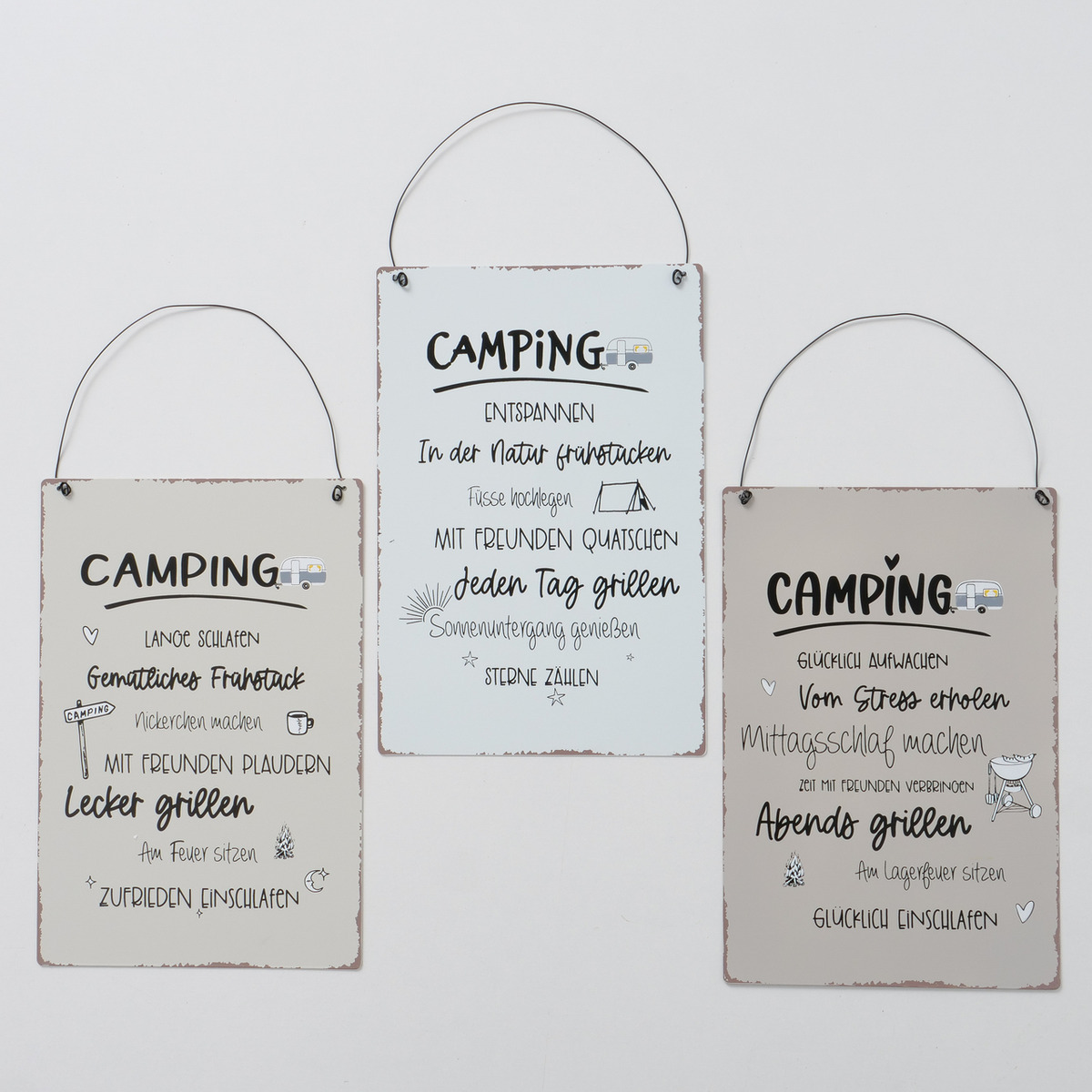 Schild Camper 3-fach sortiert bei leitermann.de günstig kaufen Schild Camper 3-fach sortiert