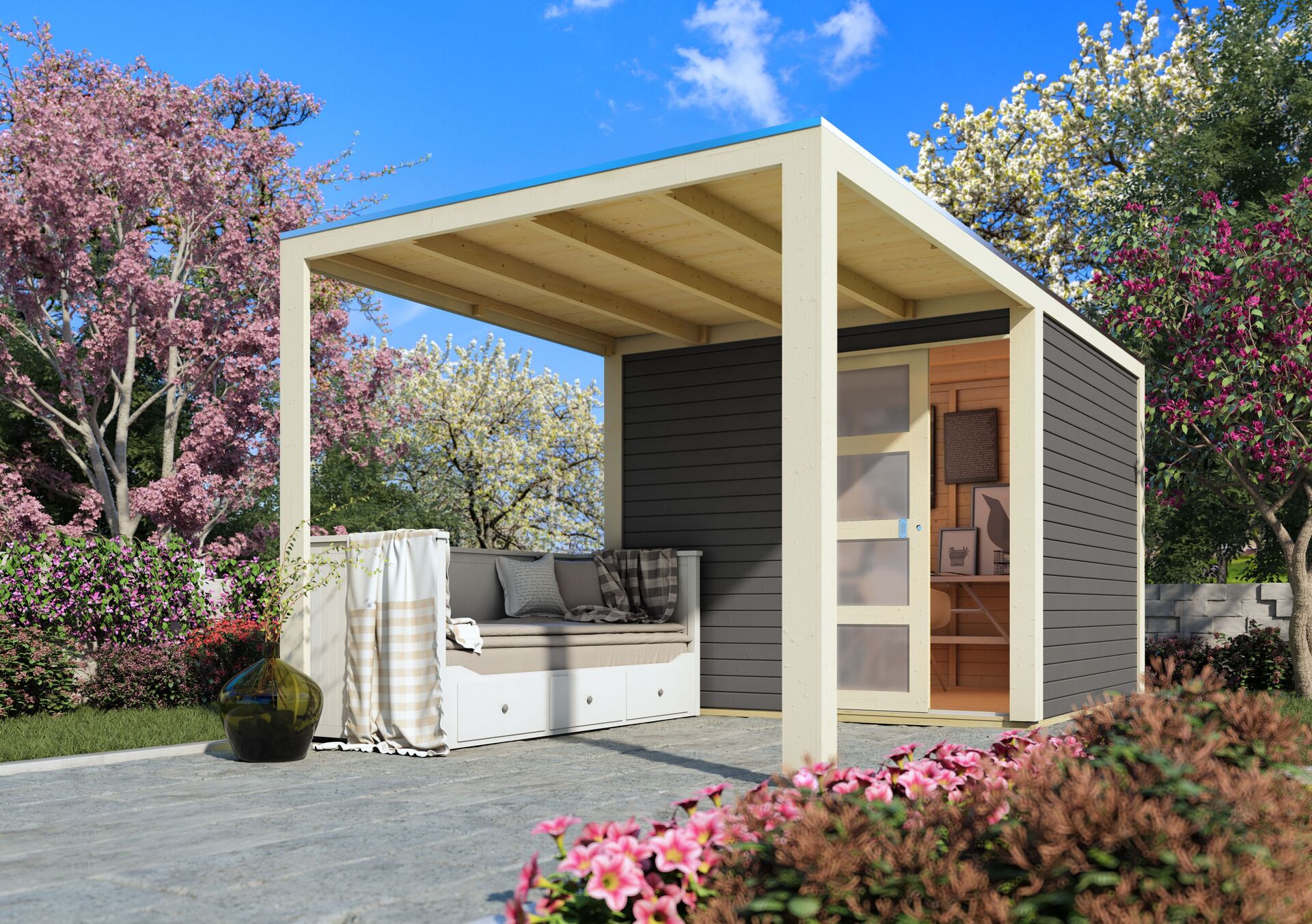 Gartenhaus Karby bei leitermann.de günstig kaufen Gartenhaus Karby